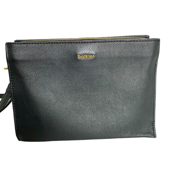 Botkier Handbags - Botkier Black Leather Small Cross Body Purse Minimalist Office Professional Y2K